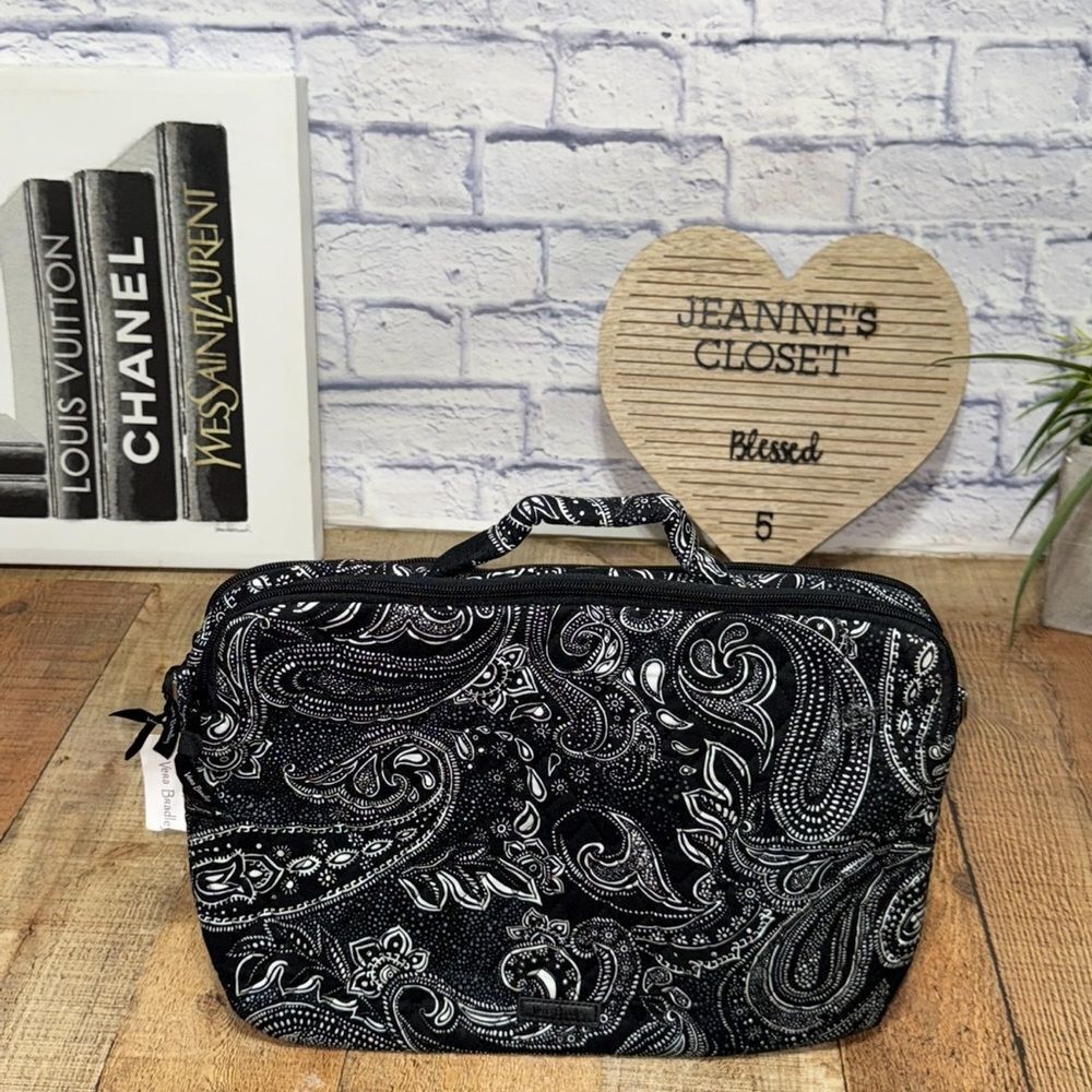 Stellar Paisley Laptop Workstation Crossbody Vera Bradley Travel Work Bag NWT